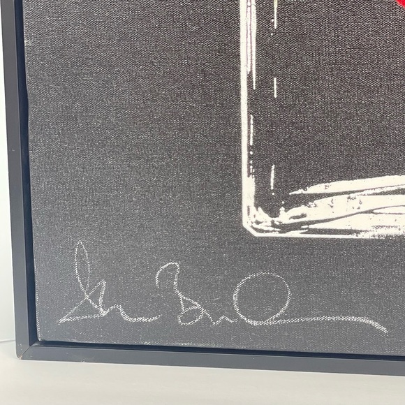 ‘I Love Chanel’ NO.5 Art Giclee Canvas Print Signed Shane Bowden Red Glitter 20” - Picture 13 of 16